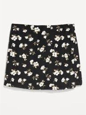 Old Navy High Waisted Linen Blend Mini Skort Sz S
